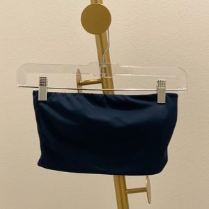 Navy bando bikini top